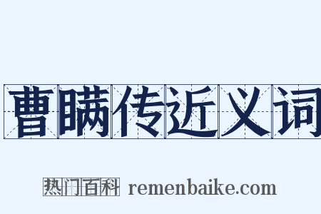 曹瞒传近义词是什么意思的图片